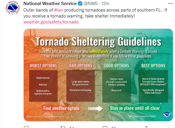 Advertencia tornado Florida: Las inundaciones afecta más