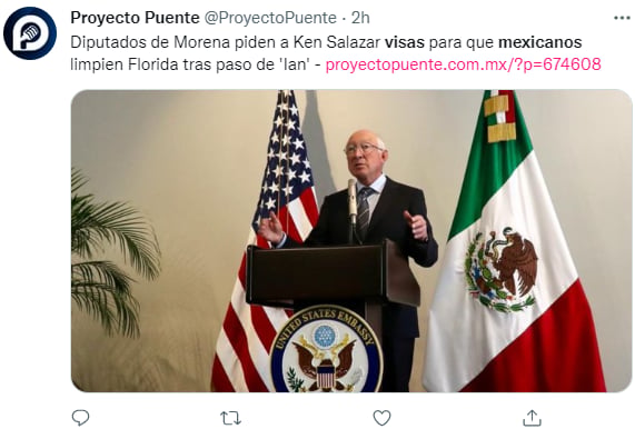 Apoyan el político