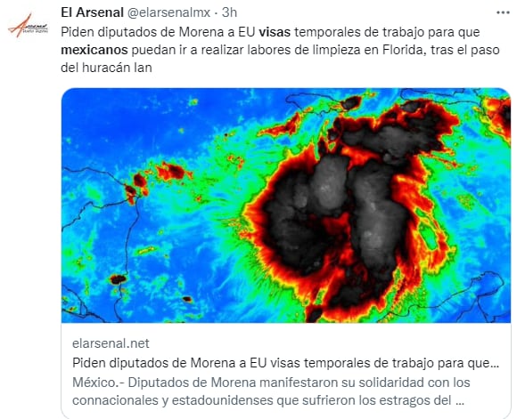 Visas mexicanos Huracán Ian: "Los mexicanos quieren trabajo temporal"