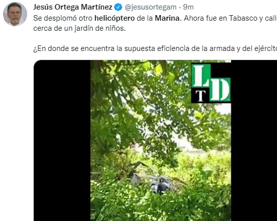 ¡Aeronave de la marina se desploma!