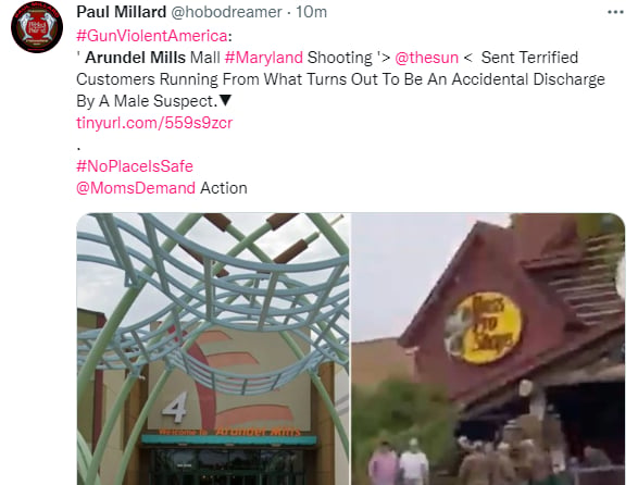 Centro comercial Maryland tiroteo: Usuarios inconformes con el gobierno