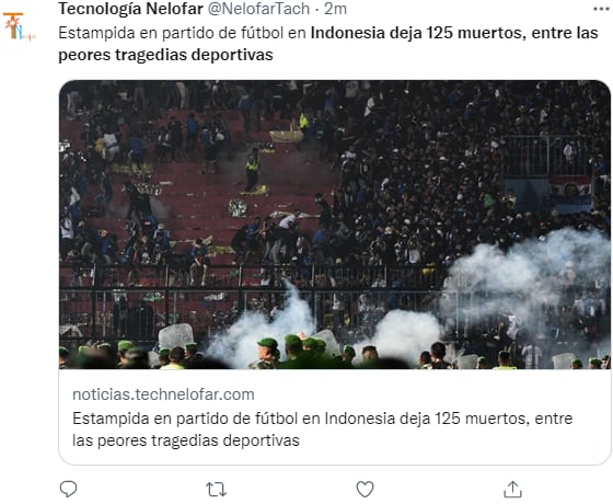 ¡Tragedia en estadio de fútbol de Indonesia!