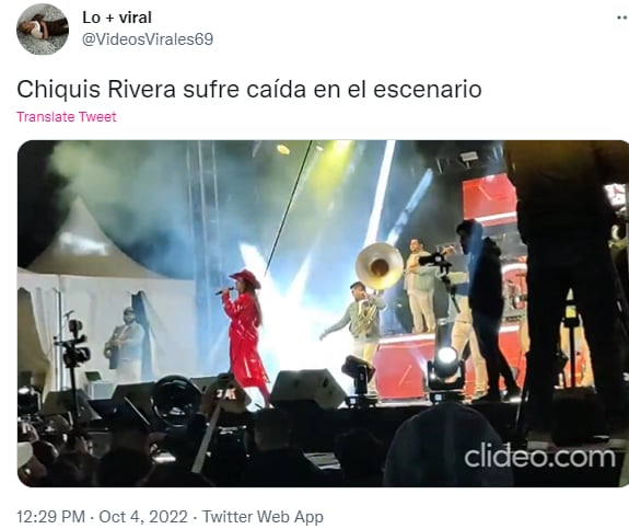 Chiquis sufre penosa caída: ¿Trataba de imitar a La Guzmán?
