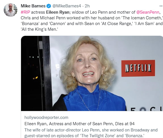 Hollywood loses a star