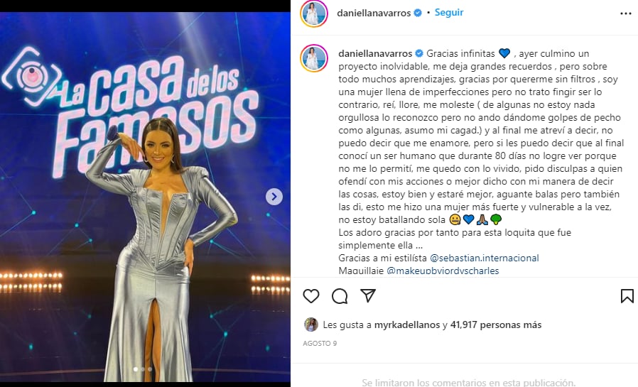 Daniella Navarro defends: What did Daniella do?