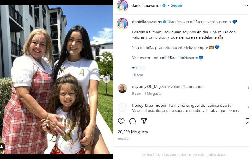 Who is Daniella's ex-partner?