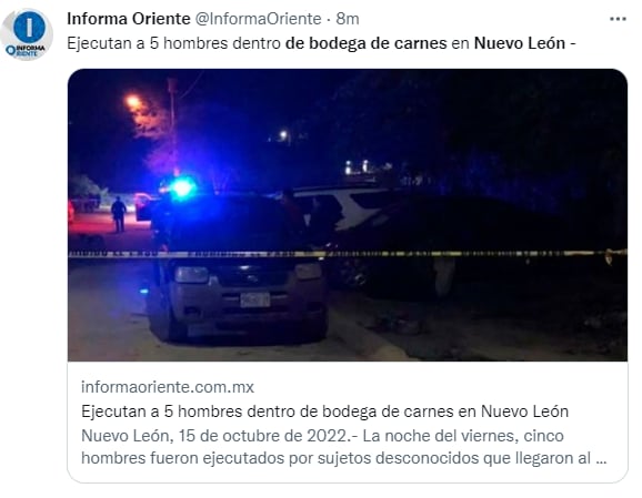 Horas antes se había registrado un enfrentamiento