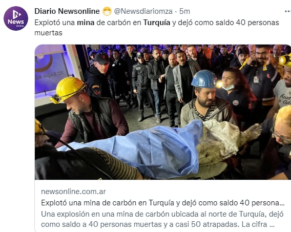 ¡40 muertos por explosión en mina!