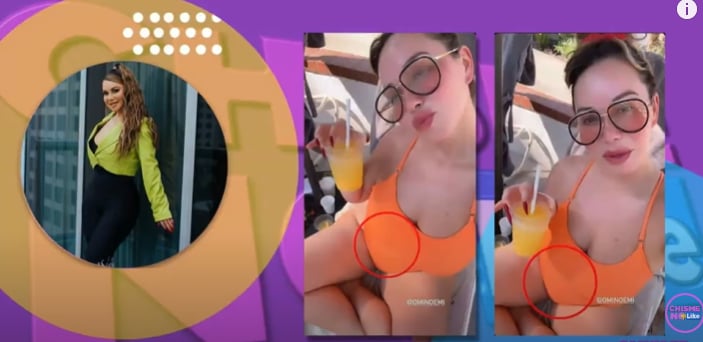 Aparece con una 'pancita'