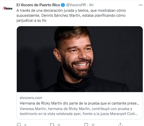 Hermana de Ricky Martin: Dennis no mostró lo suficiente para mostrarse