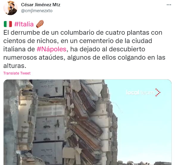 Ataúdes quedaron colgando: Muestran fotos