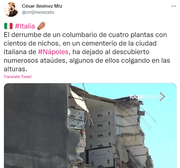 ¡Tragedia en cementerio!