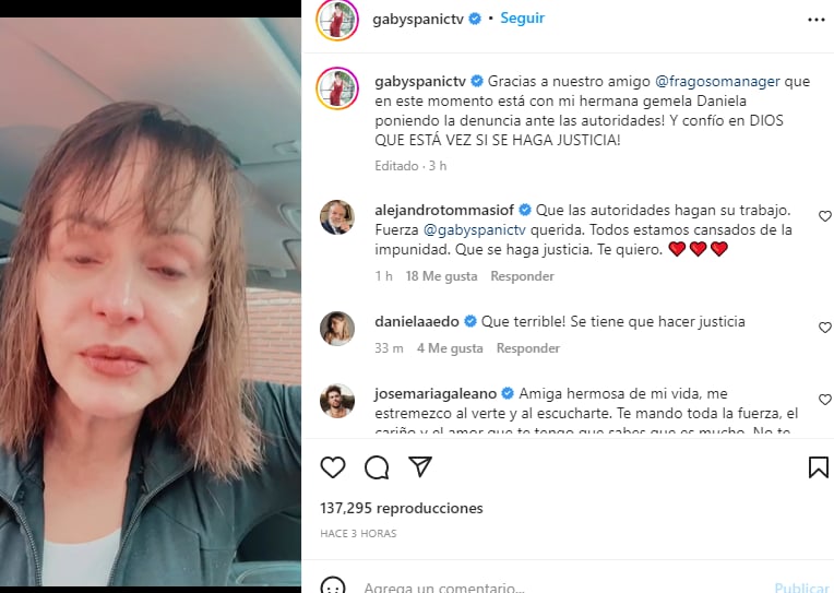 hermana de Gaby Spanic: Ex manager de Daniela da detalles