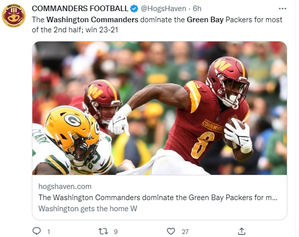 Washington Commanders: ¿El mejor vencedor?