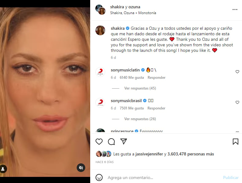 Madre de Shakira rompe el silencio
