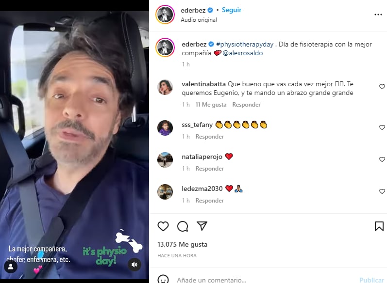 Eugenio Derbez rehabilitación: Afirma que es muy doloroso