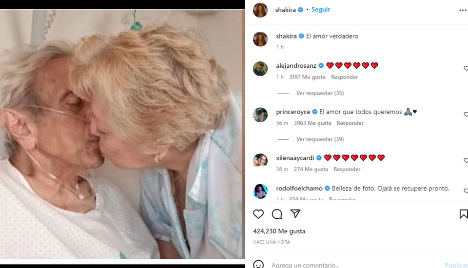 Shakira publica fotografía: "Amor verdadero".