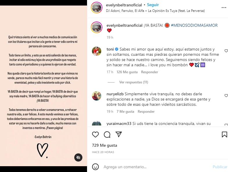 Evelyn Beltrán fuerte mensaje: La llaman 'ridícula' 