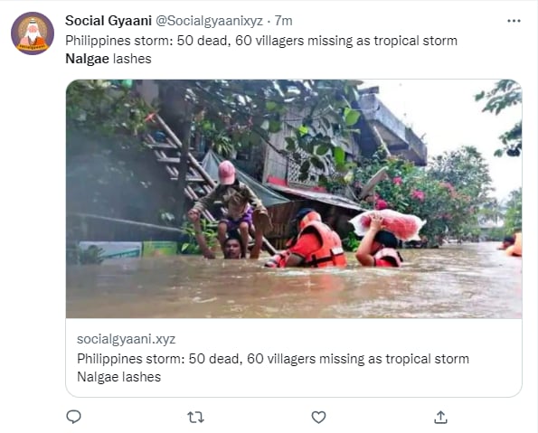 Tormenta tropical 'Nalgae': Trasladaron a los niños en hieleras