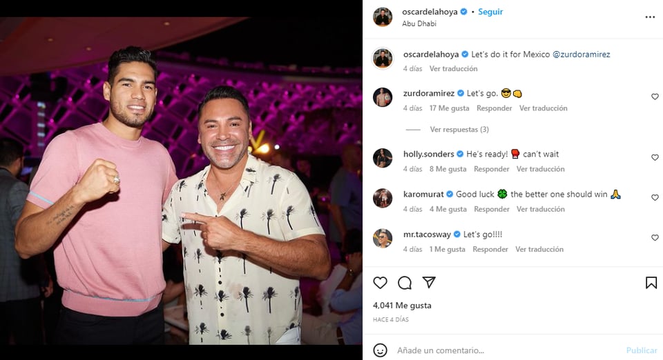 ¿Qué hizo Óscar de la Hoya?