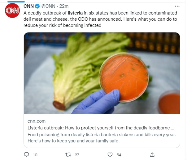 Los síntomas que provoca la listeria
