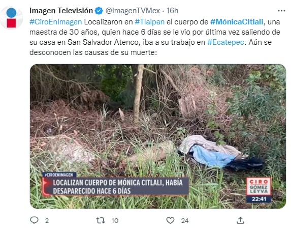 Mónica Citlalli: Recibió mensajes extraños