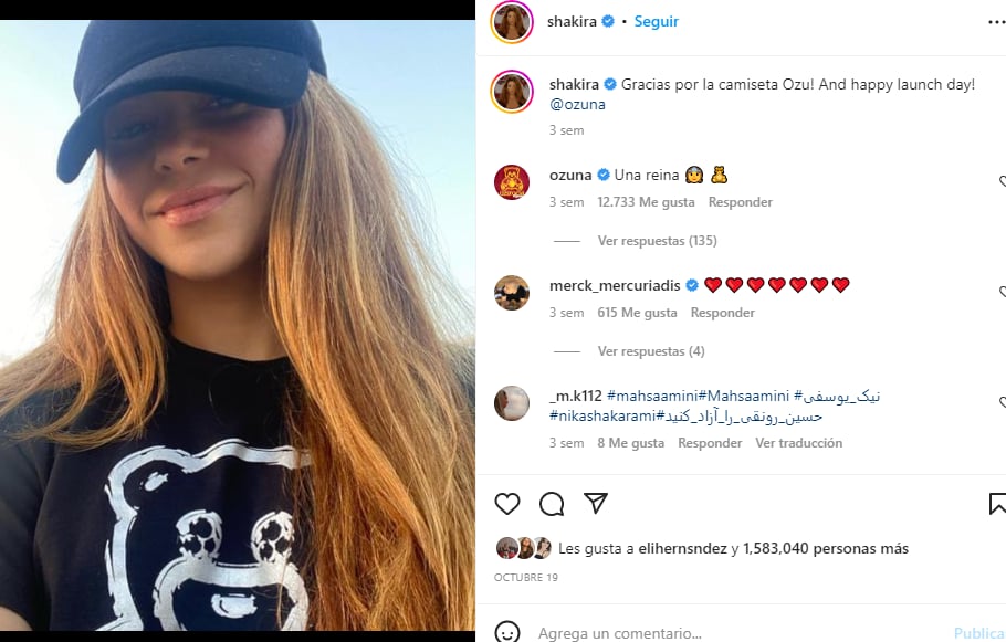 ¿Qué ha dicho la colombiana?