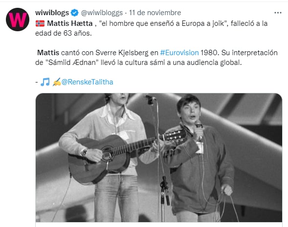 Muere Mattis Haetta: Se despiden del cantante
