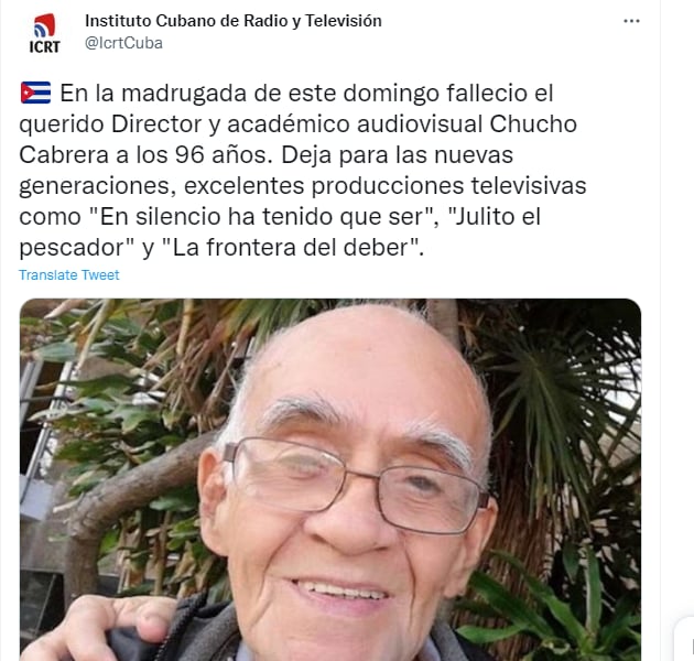 Anuncian su muerte