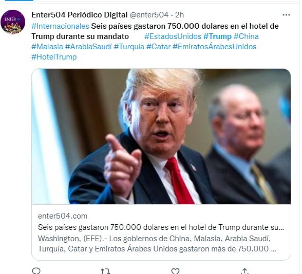 Países gastaron hotel Trump: El primer ministro malasio fue investigado