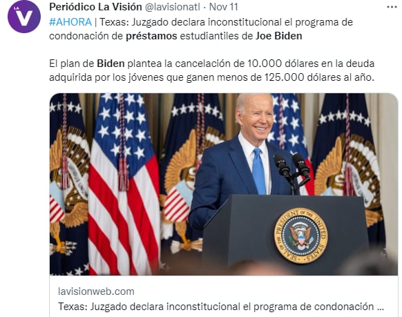 Préstamos estudiantiles de Biden: La cantidad de dinero que se anulará