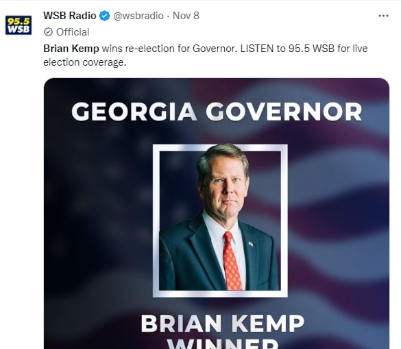 Georgia Governor: Refused to comment to the press