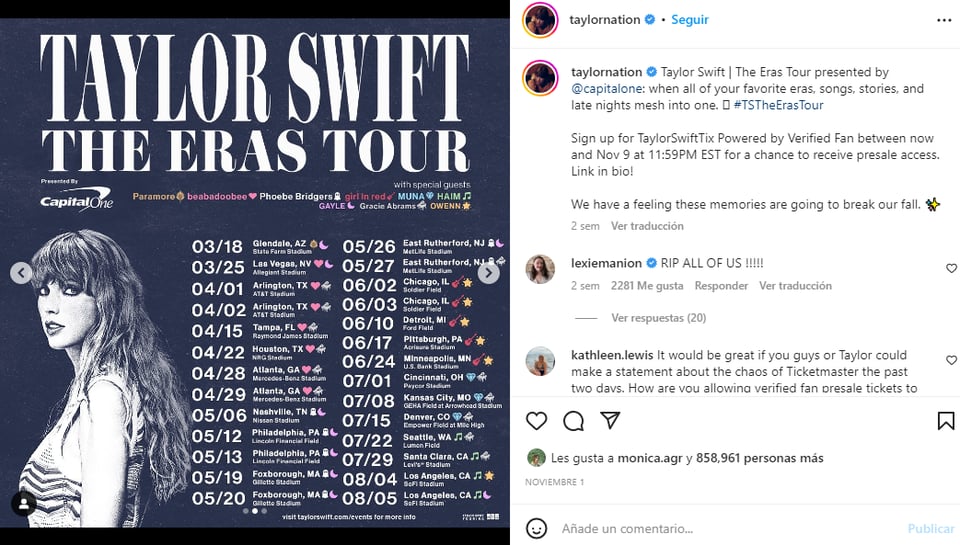 Investigan a Ticketmaster