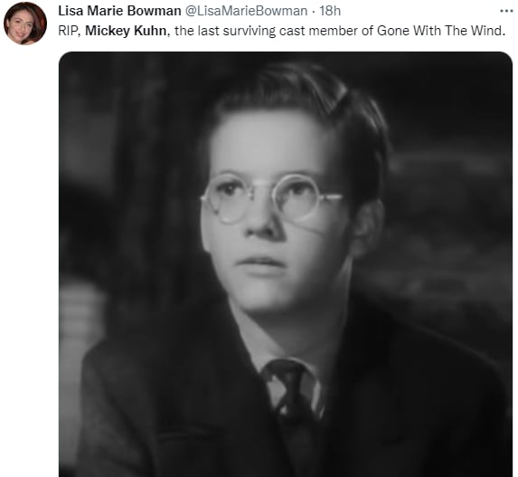 ¿Cuál es la causa de la muerte del actor Mickey Kuhn?
