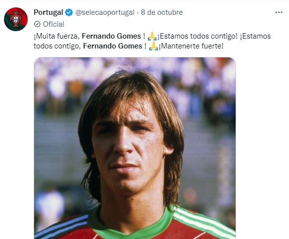 Muere Fernando Gomes: Mandan pésame