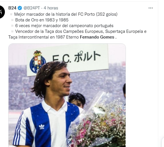 Muere Fernando Gomes: La despedida de Sérgio Conceição