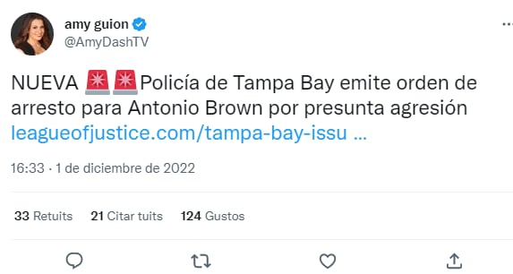 Antonio Brown es arrestado: Obtien informe