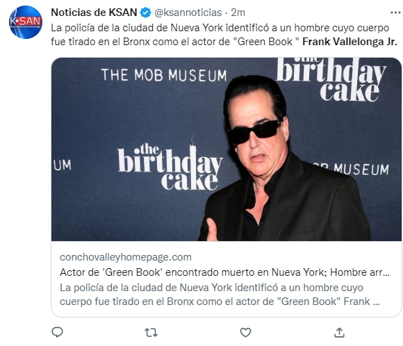 Muere Frank Vallelonga Jr: ¿Cómo encontraron su cadáver?