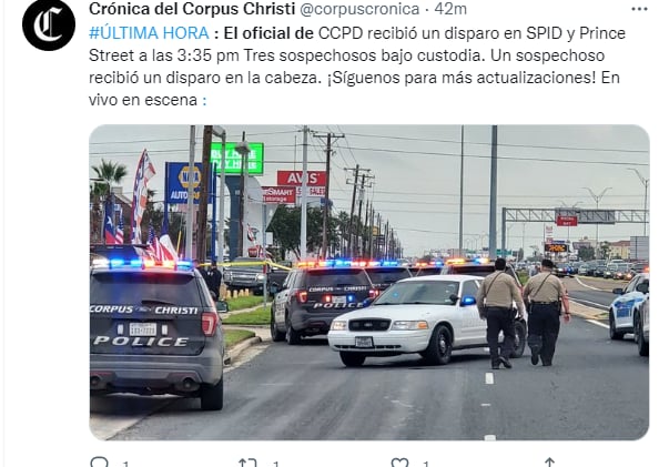 Hieren a oficial de la policía