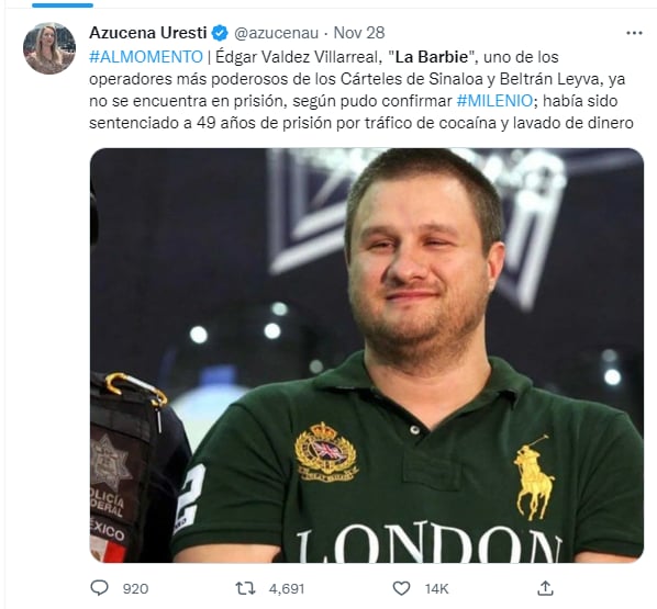 ¿Fue puesto en libertad?