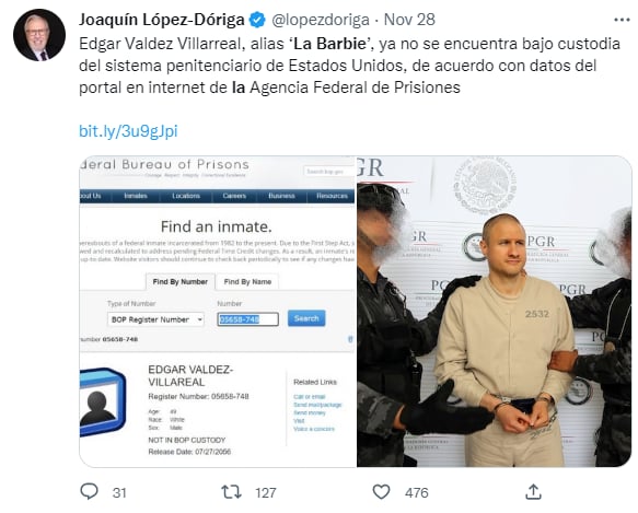 La Barbie le lleva la delantera al Chapo