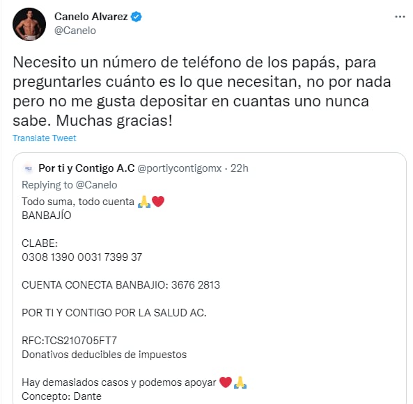 Canelo Álvarez quiere redimir: No quiere dejar desamparados a la familia