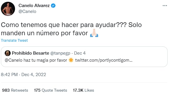 Siempre de trata de apoyar a los que pueda