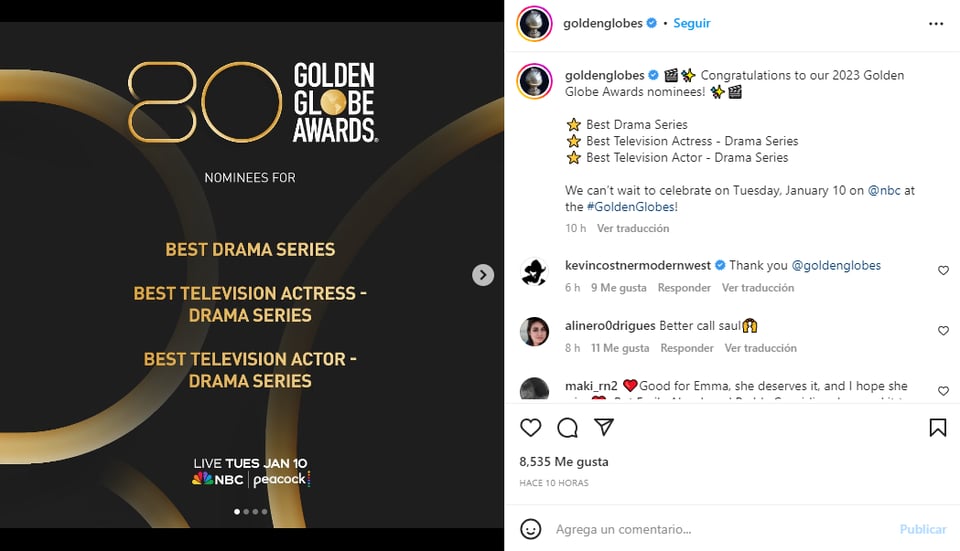Golden Globes 2023: Television 