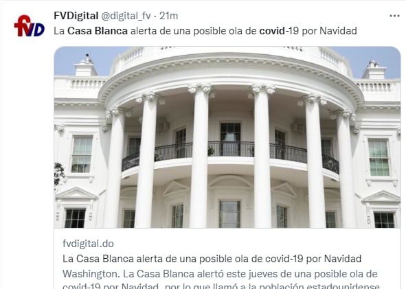 Alerta Casa Blanca Covid: Plan de preparación