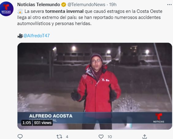 Los estados afectados