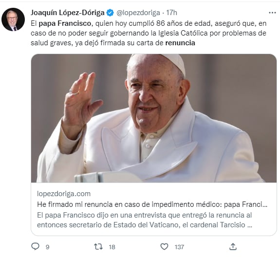 ¿Ya va a renunciar?