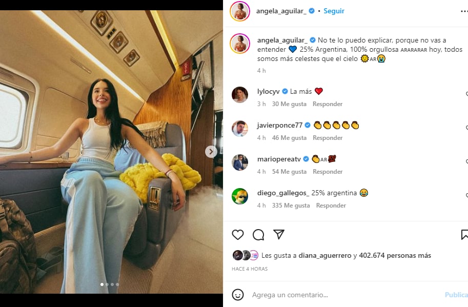 Ángela Aguilar ridícula argentina: Solo quiere likes