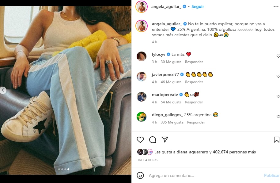 ¡Ángela se une a los festejos!