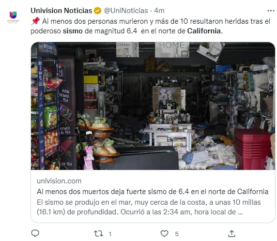 Sismo California muertos heridos: El peor sismo del mundo